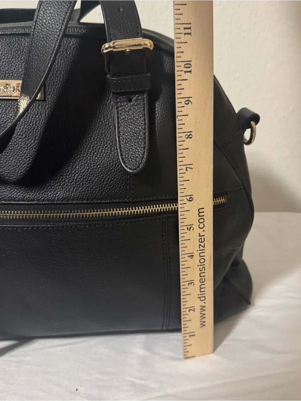Lily Jade Rosie Stylish Black Baby Diaper Bag Gold Hardware Missing Long Strap